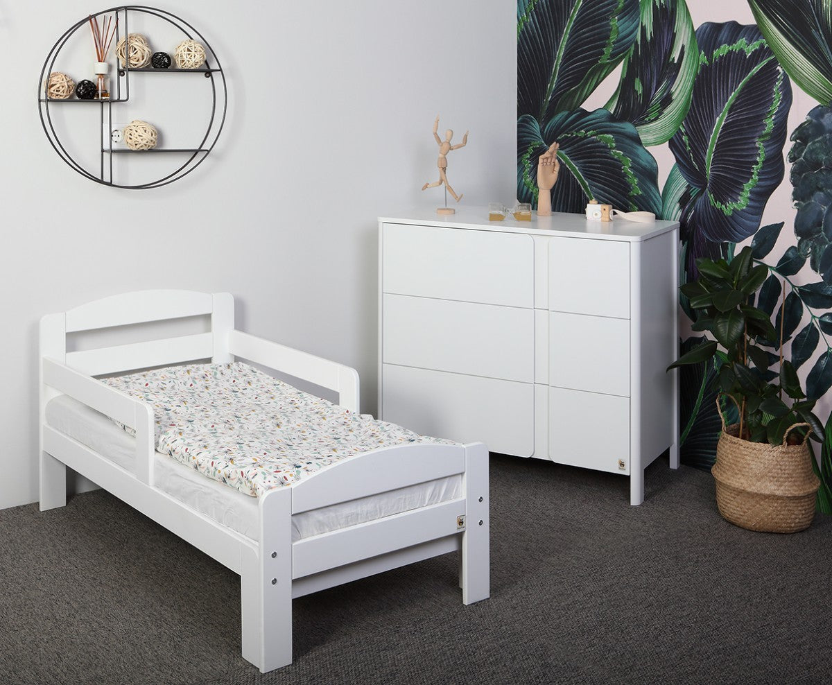 Lit évolutif pour enfant YappyGrow 140x70 vers 190x70cm blanc