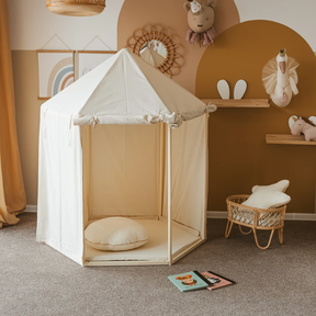Tipi infantil con esterilla, dispositivo de fijación y guirnalda 120Lx120lx150H