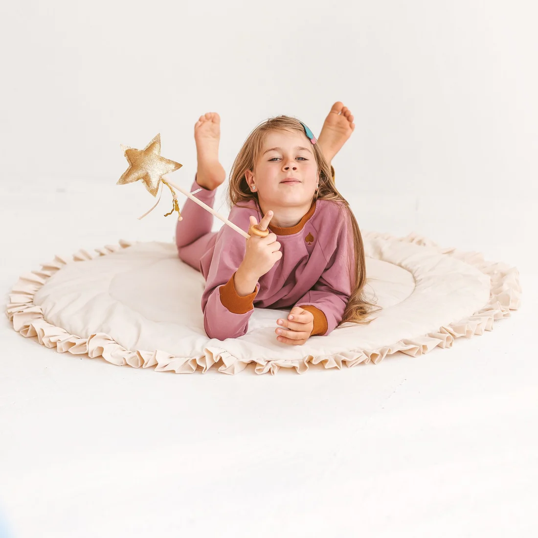 Tipi infantil con esterilla, dispositivo de fijación y guirnalda 120Lx120lx150H
