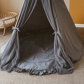 Tipi infantil con esterilla, dispositivo de fijación y guirnalda 120Lx120lx150H