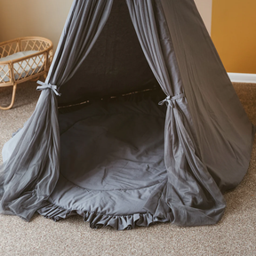Tipi infantil con esterilla, dispositivo de fijación y guirnalda 120Lx120lx150H