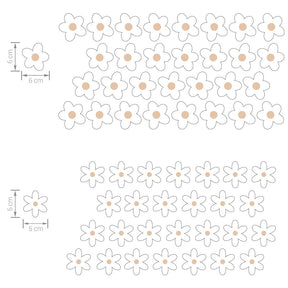 Autocolante de margaridas X