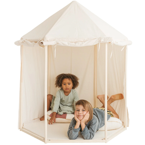 Tipi infantil con esterilla, dispositivo de fijación y guirnalda 120Lx120lx150H