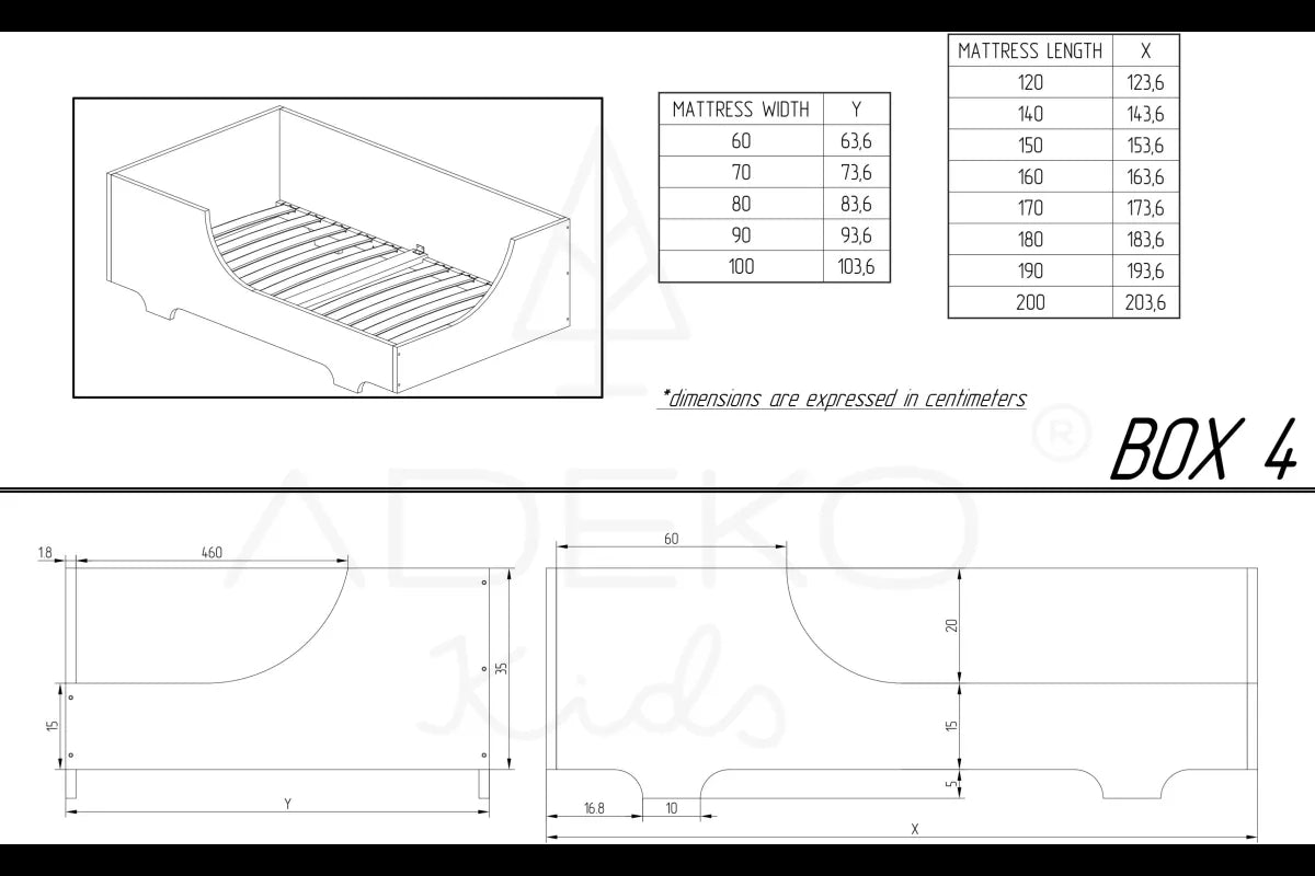 Cama infantil de madera BOX 4