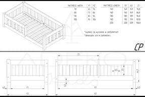 Cama infantil de madera CP Mila