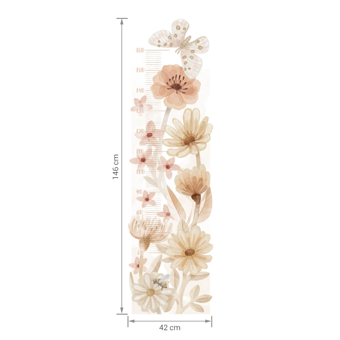 Sticker Meadow - Height measurement